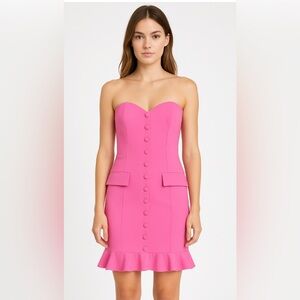 Amanda Uprichard Pale Pink Tuxudo Style sleeveless romper medium 15PTP‎